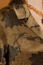 Gold Embossed Lounge Shirt