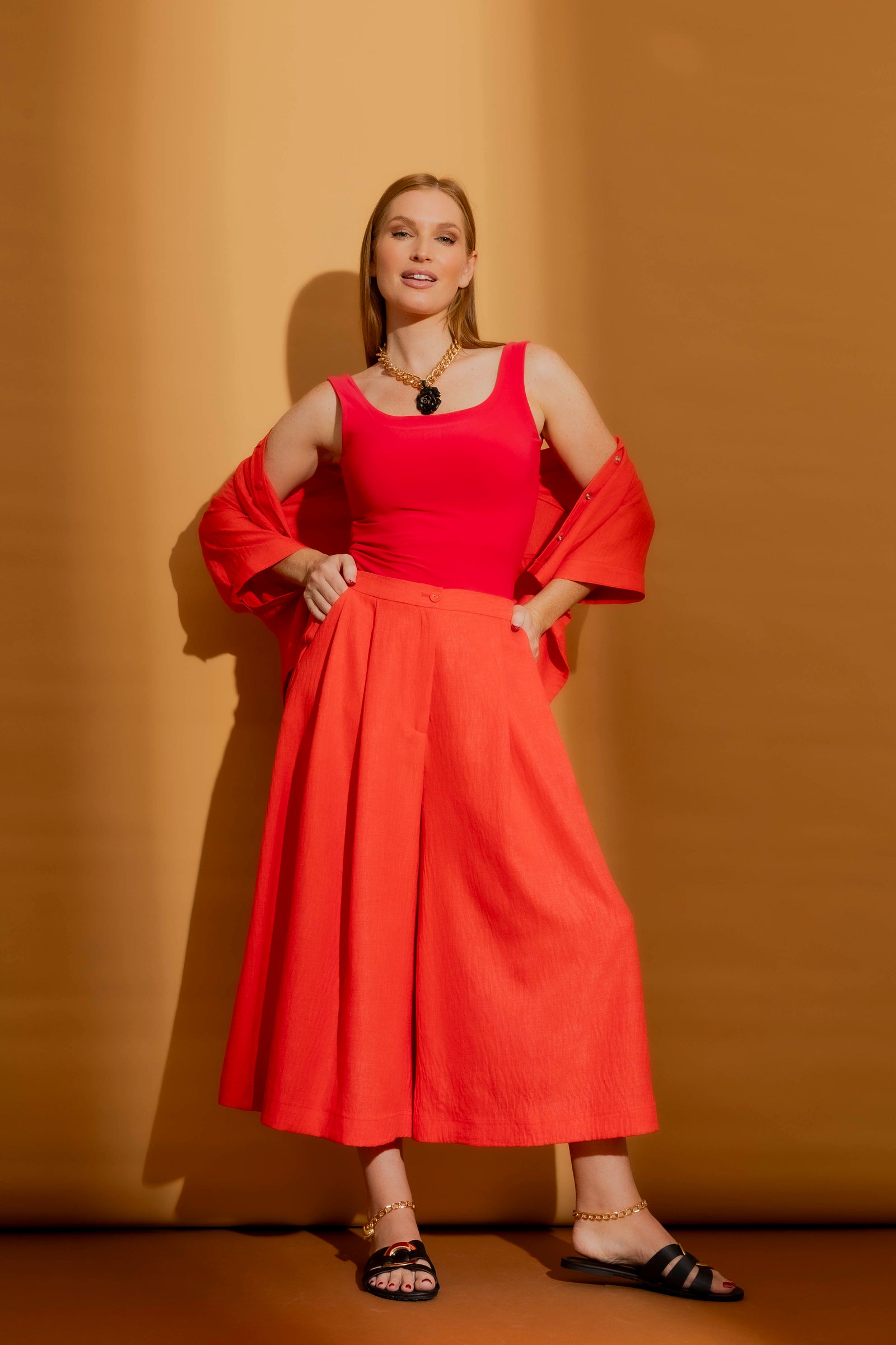 Coral Santorini Culotte
