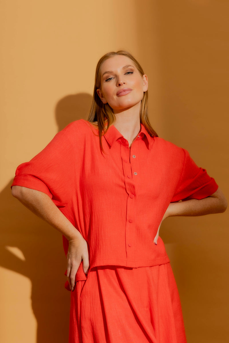 Coral Santorini Shirt