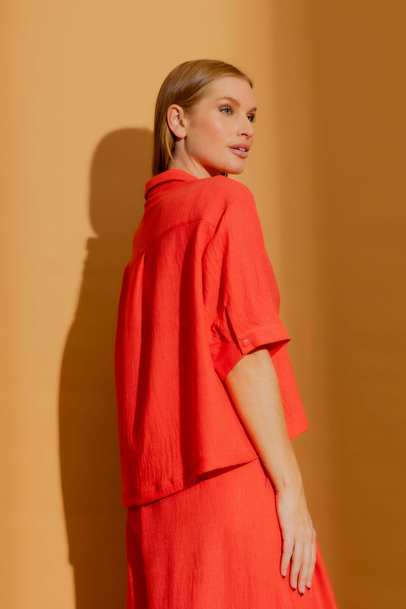 Coral Santorini Shirt