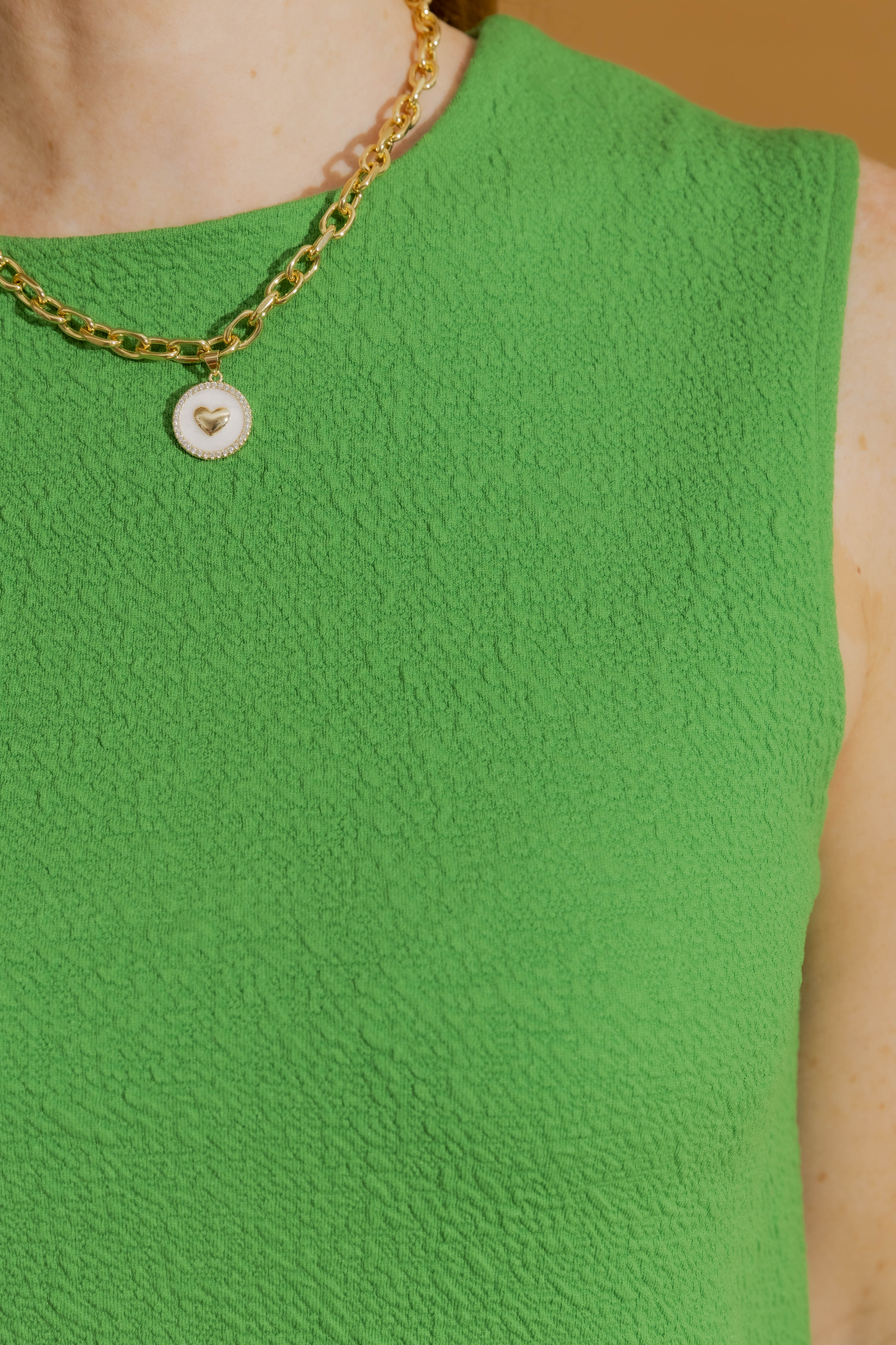 Green Bubble Belted Tunic