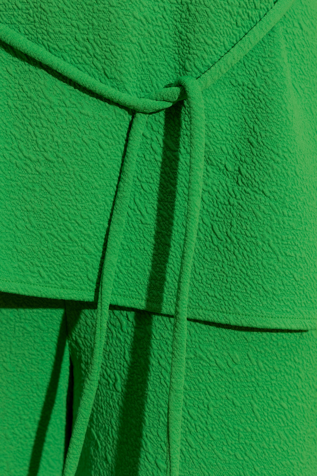 Green Bubble Belted Tunic