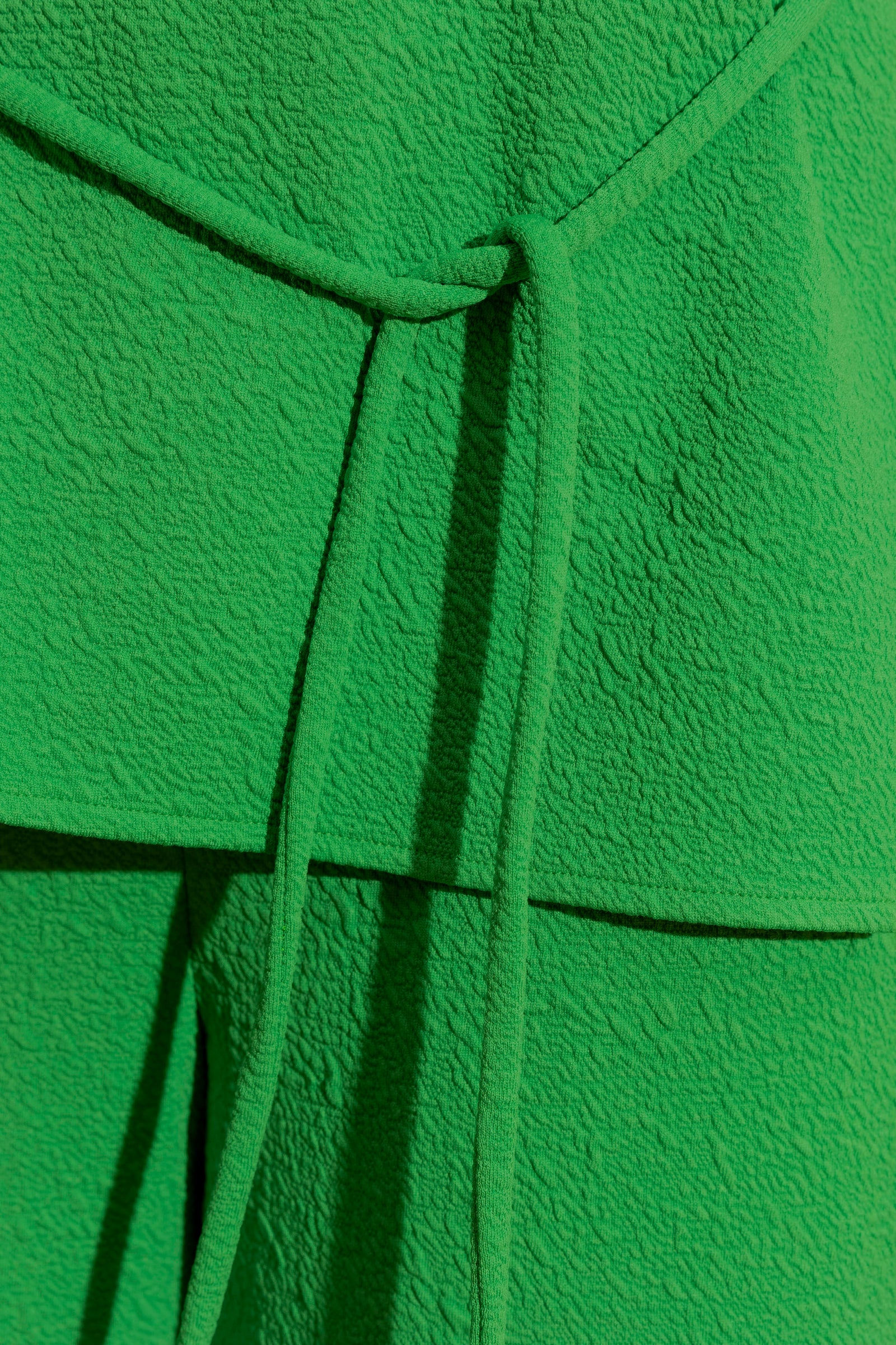 Green Bubble Belted Tunic