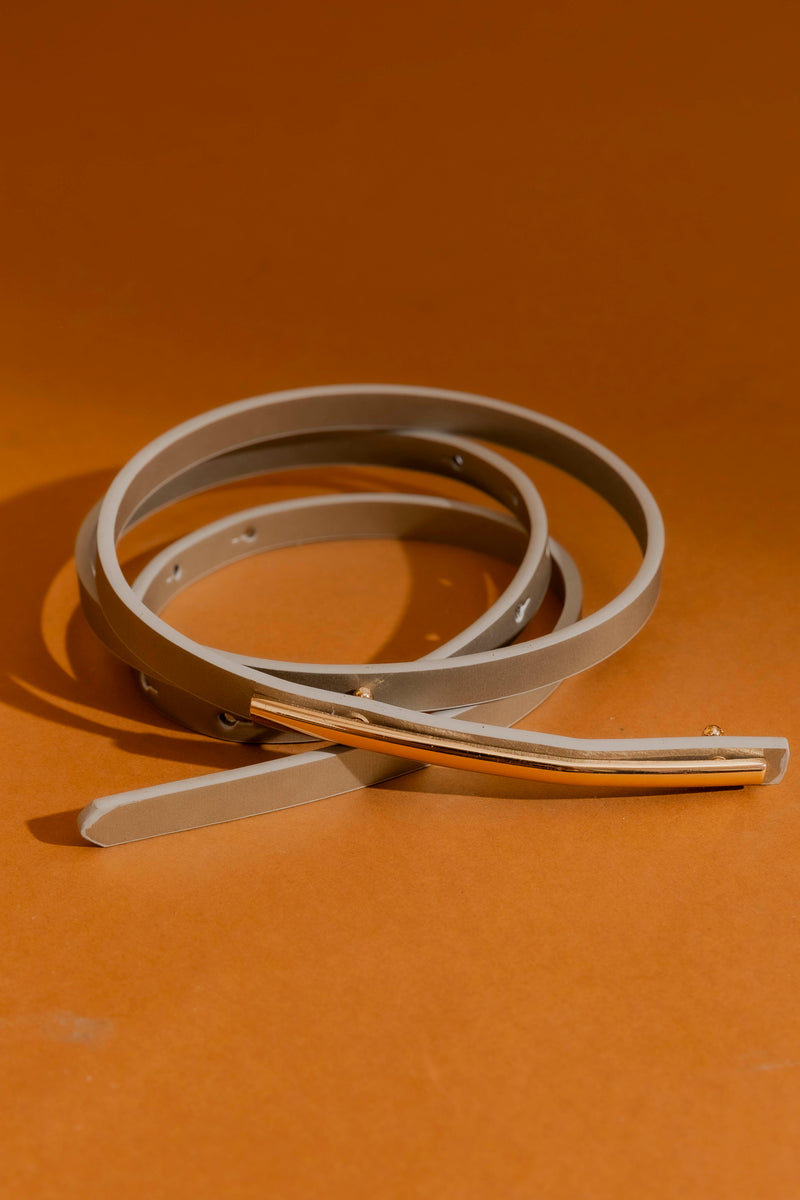 Pewter Metal Tip Belt Pewter Os