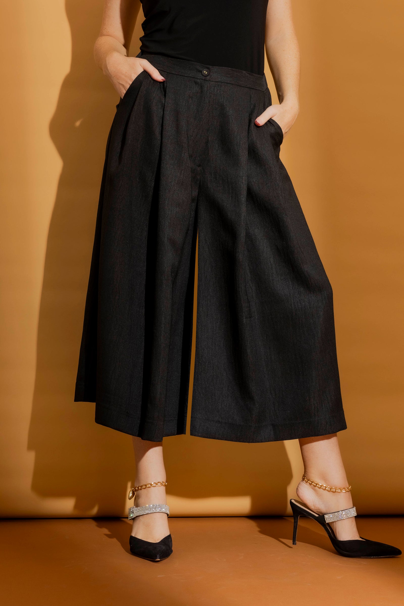 Black Santorini Culotte