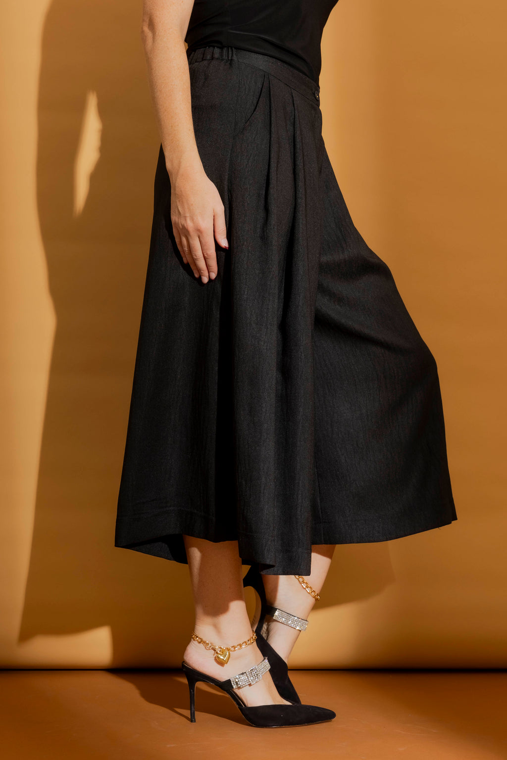 Black Santorini Culotte