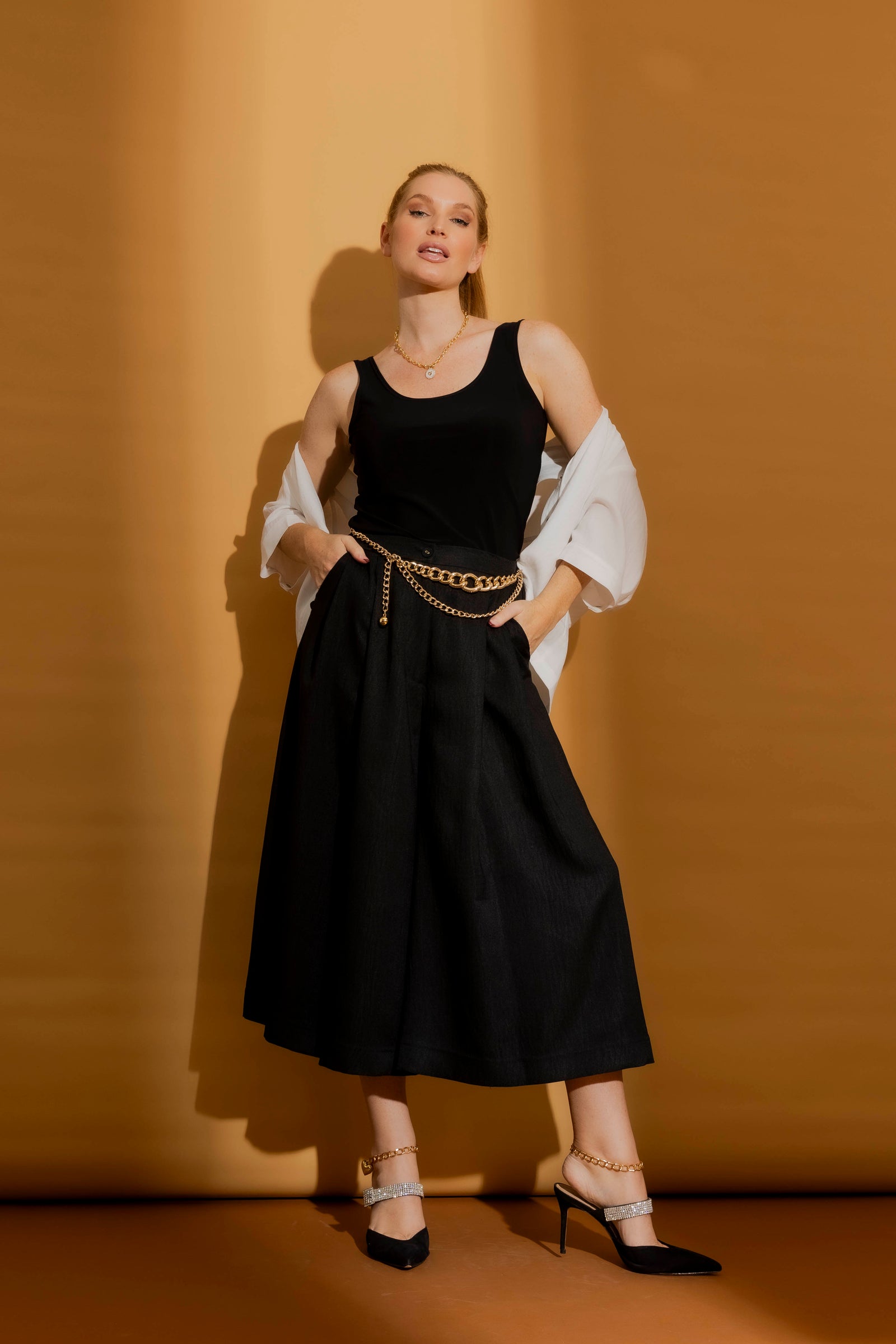 Black Santorini Culotte