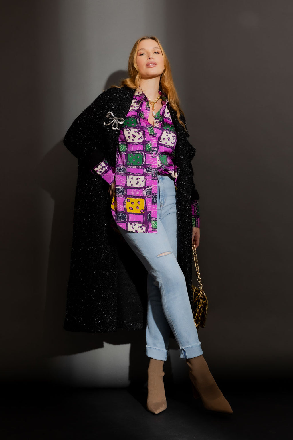 Purppe Silky Charlie Shirt Purple