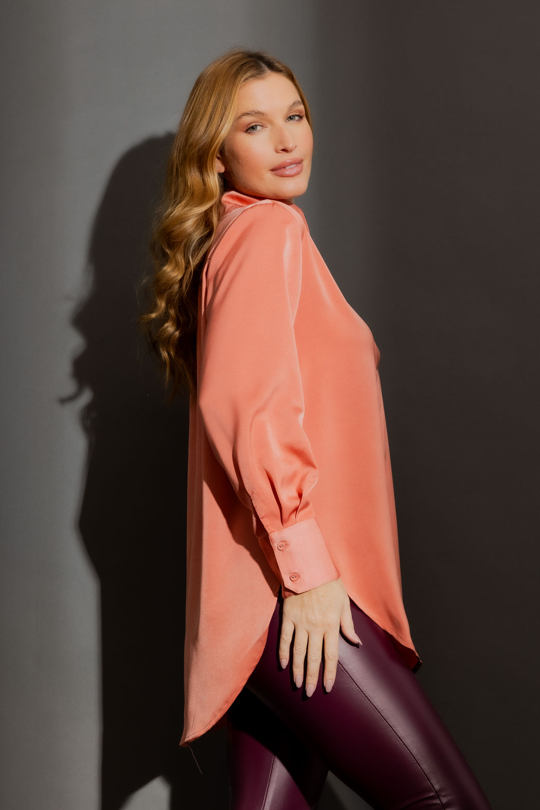 Deep Peach Blogger Shirt Deep Peach