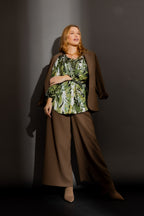 Green Silky Rae Blouse