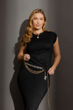 Black Double Layer Tee