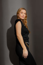 Black Double Layer Tee