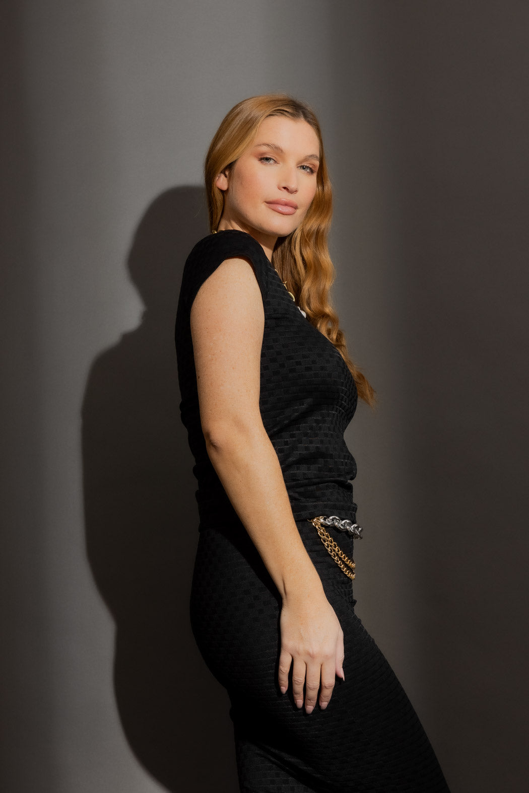 Black Double Layer Tee