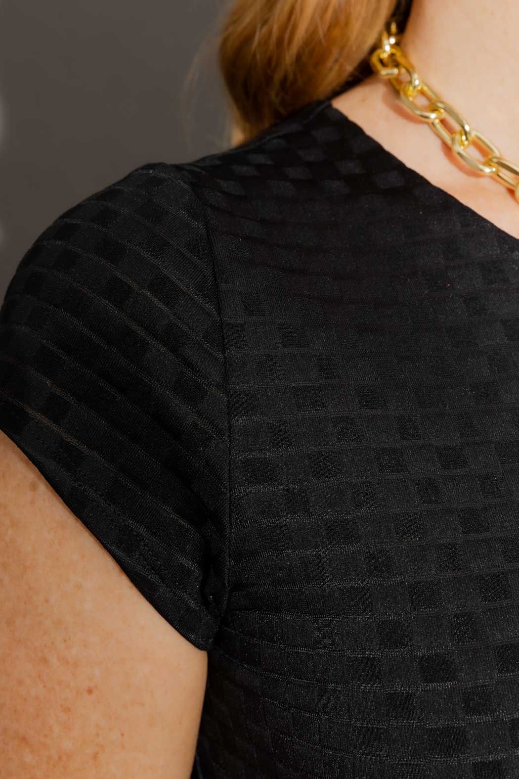 Black Double Layer Tee