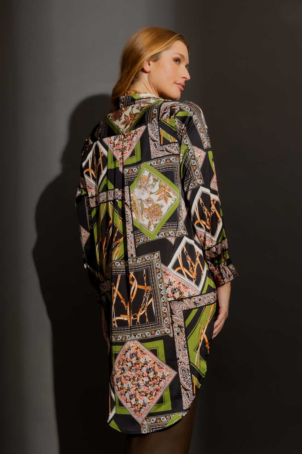 Patchwork Maxi Shirt