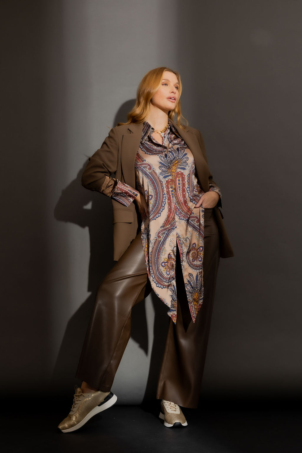 Pasiley Silky Zhoush Shirt Paisley