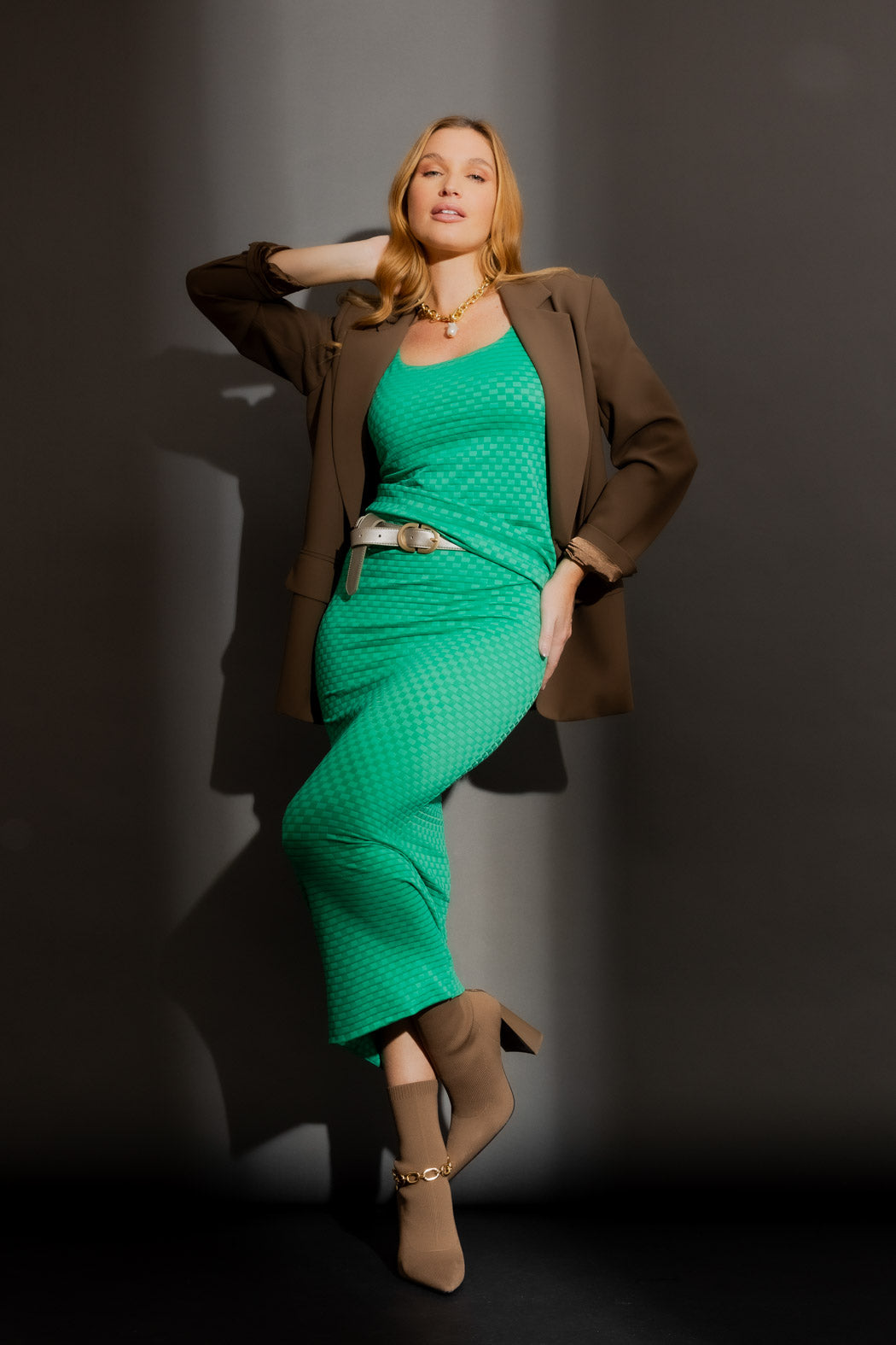 Green Double Layer Cami