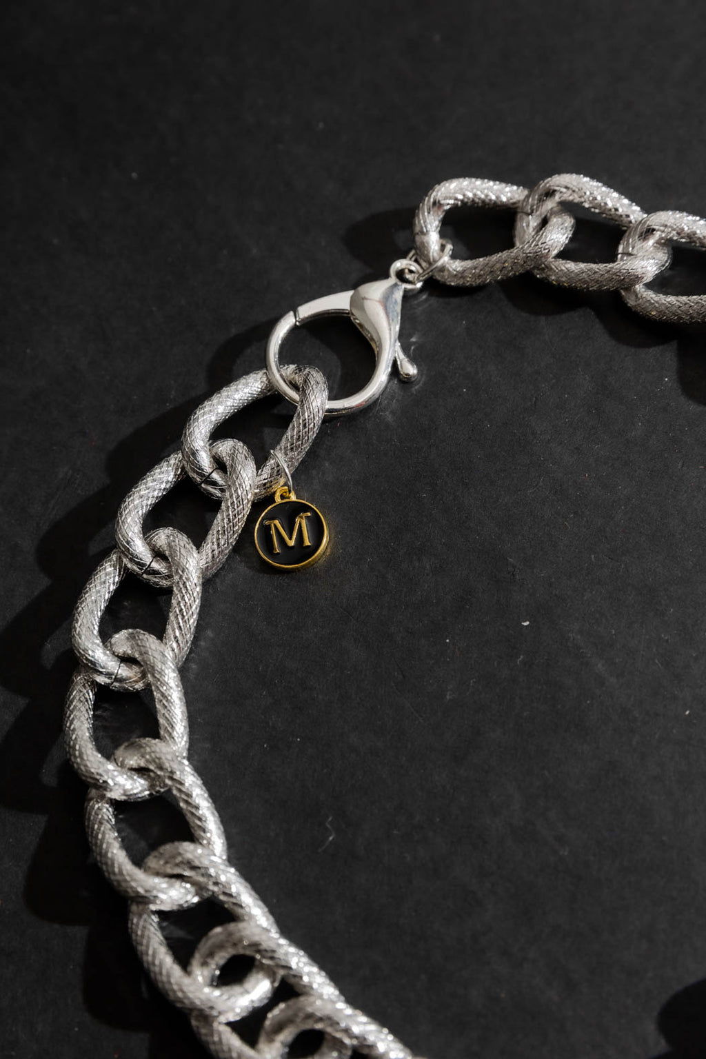 Silver Heart Clasp Necklace Silver O/S