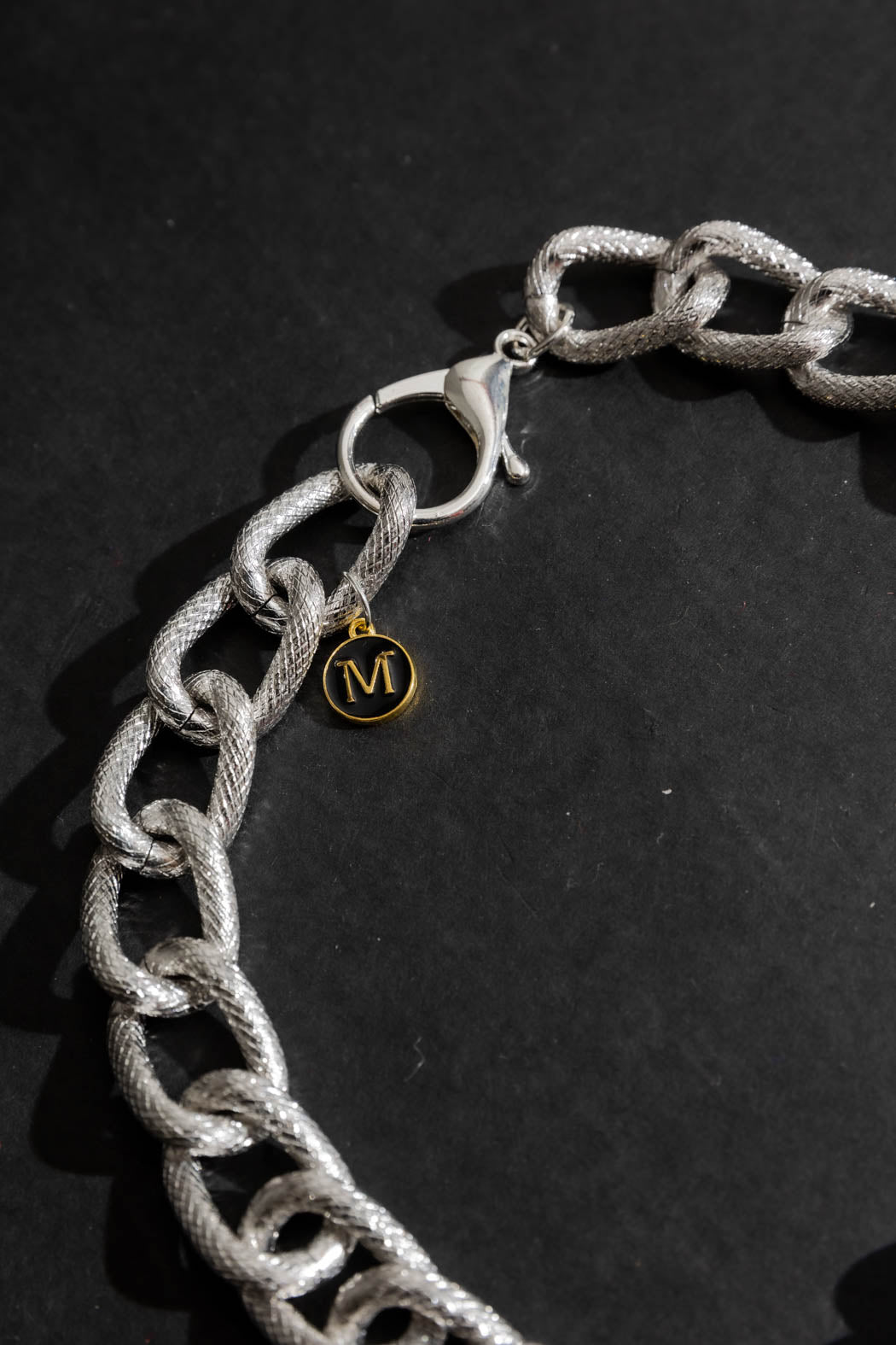 Silver Heart Clasp Necklace Silver O/S