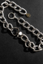 Silver Heart Clasp Necklace Silver O/S