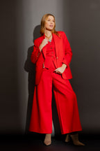 Red Ponte Oversized Blazer