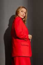 Red Ponte Oversized Blazer