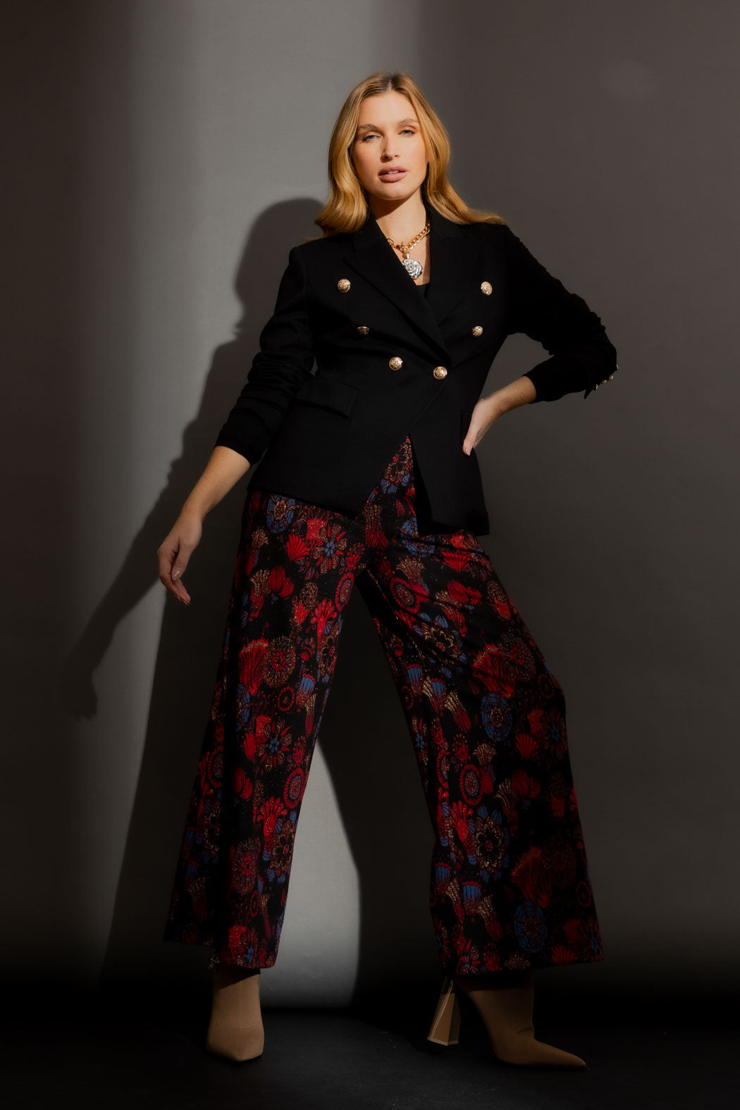 Red Floral Jet Culotte Red Floral