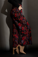 Red Floral Jet Culotte Red Floral