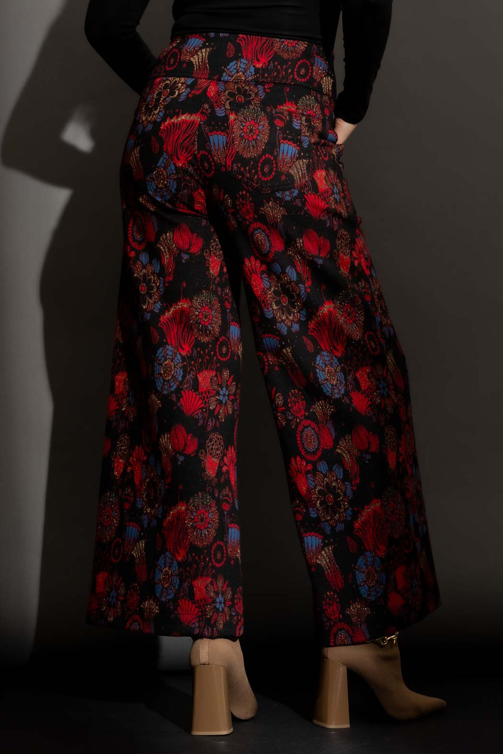 Red Floral Jet Culotte Red Floral