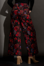 Red Floral Jet Culotte Red Floral