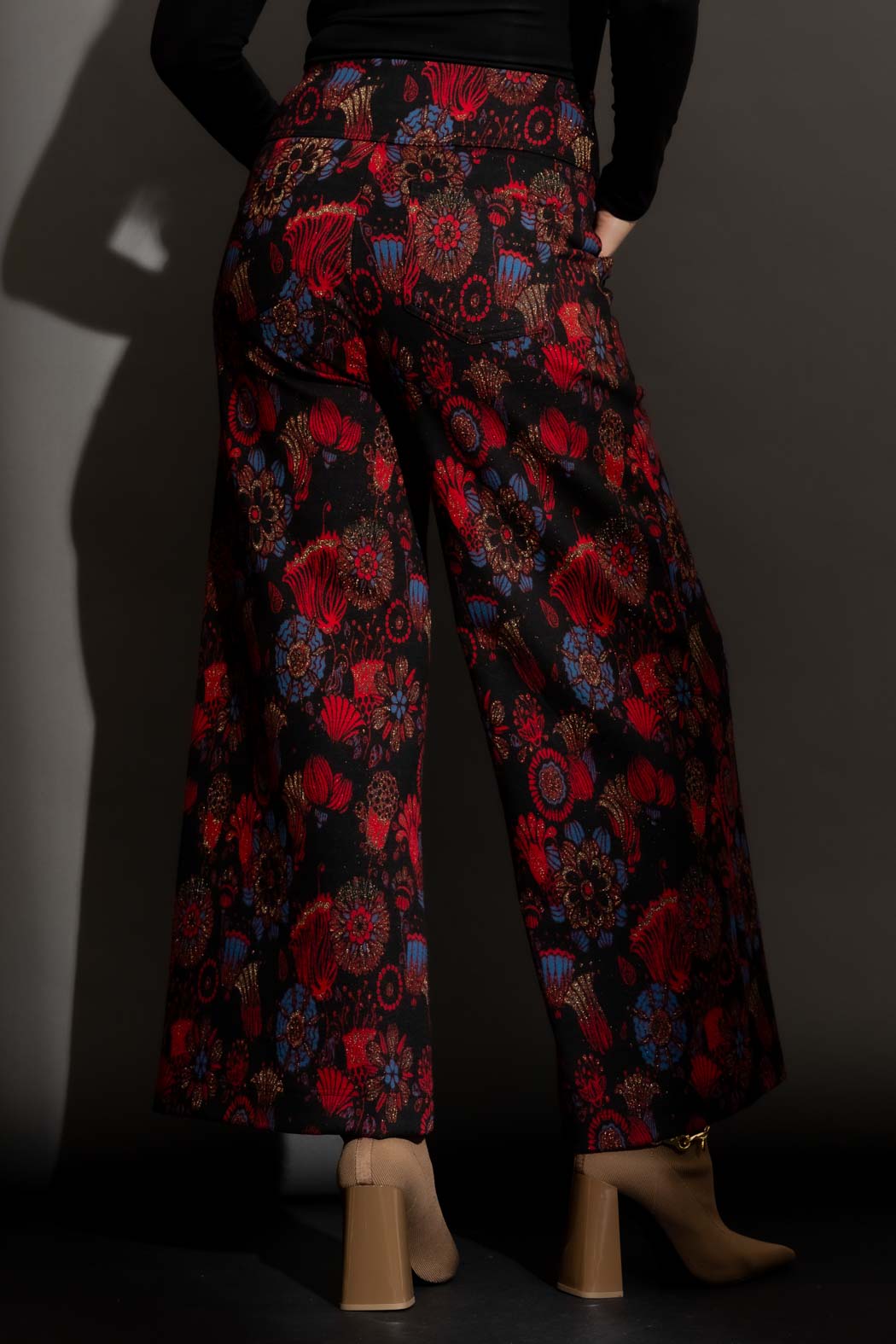 Red Floral Jet Culotte Red Floral