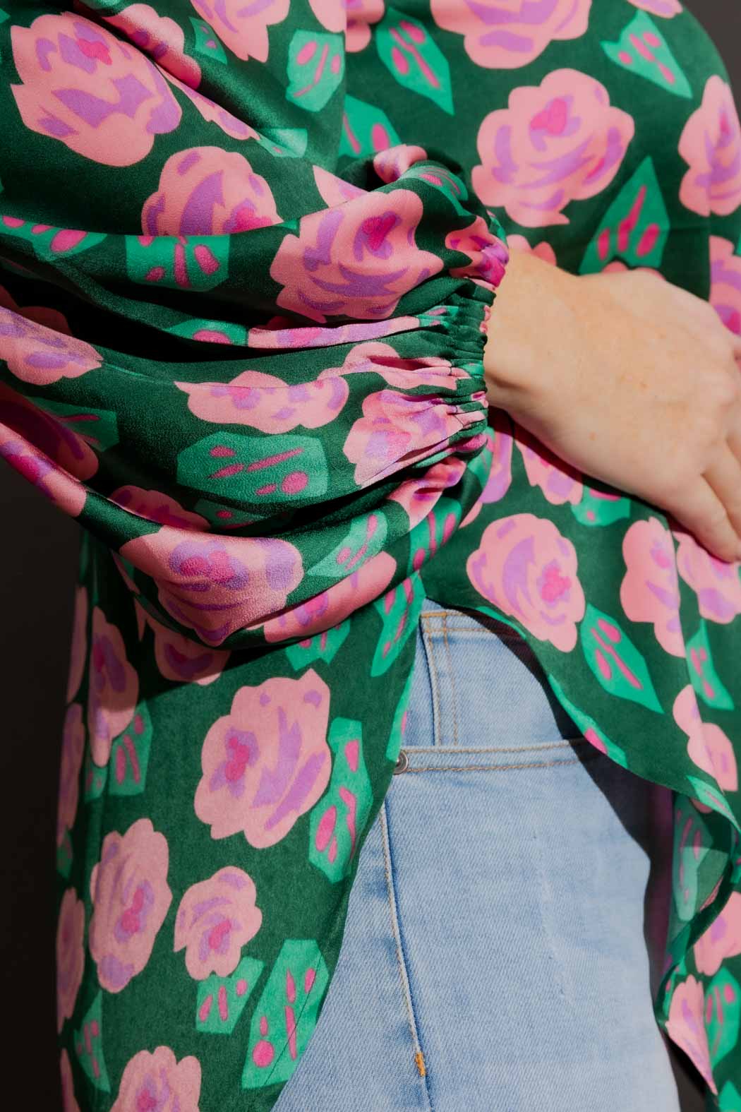 Pink/Green Tie Shirt