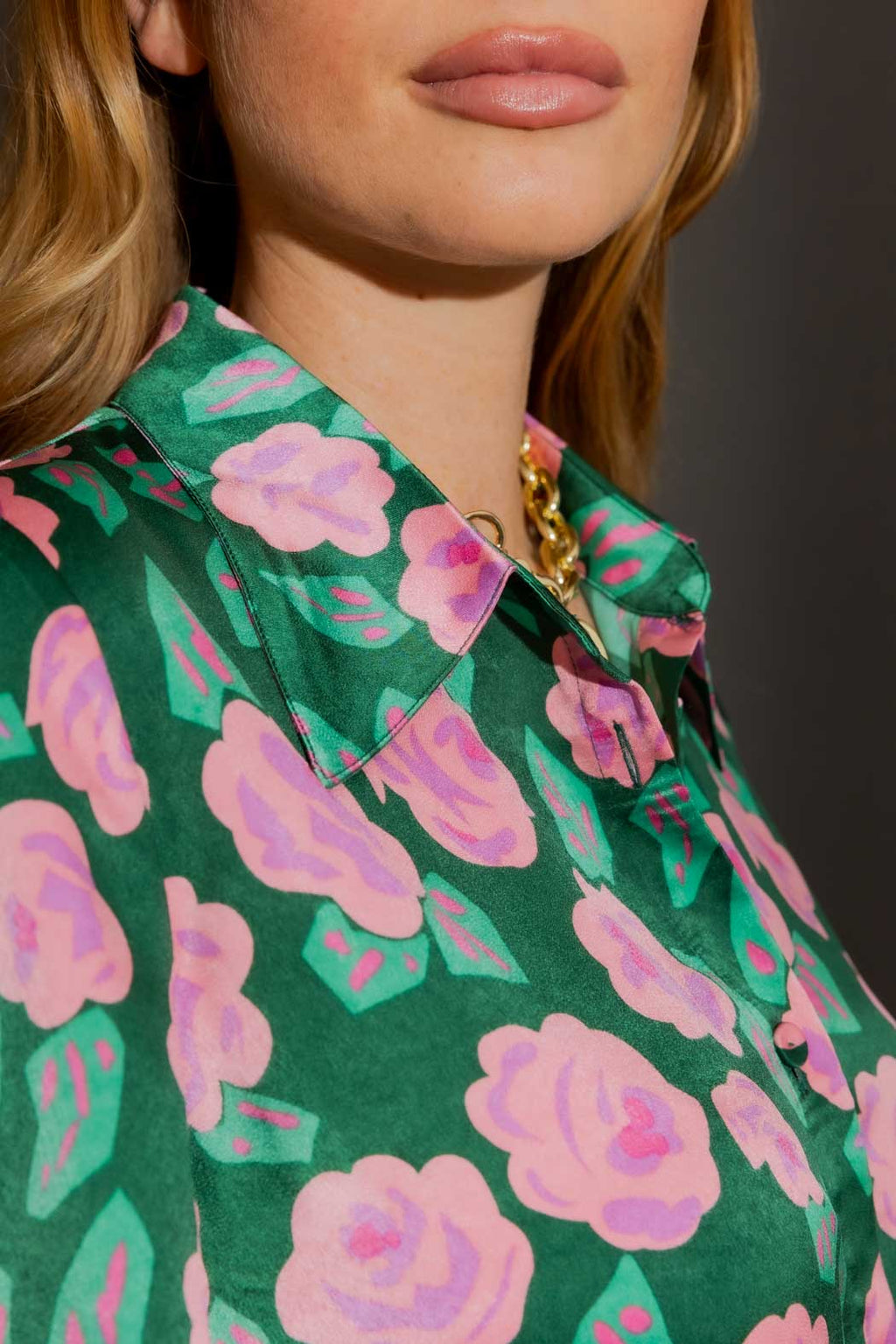 Pink/Green Tie Shirt