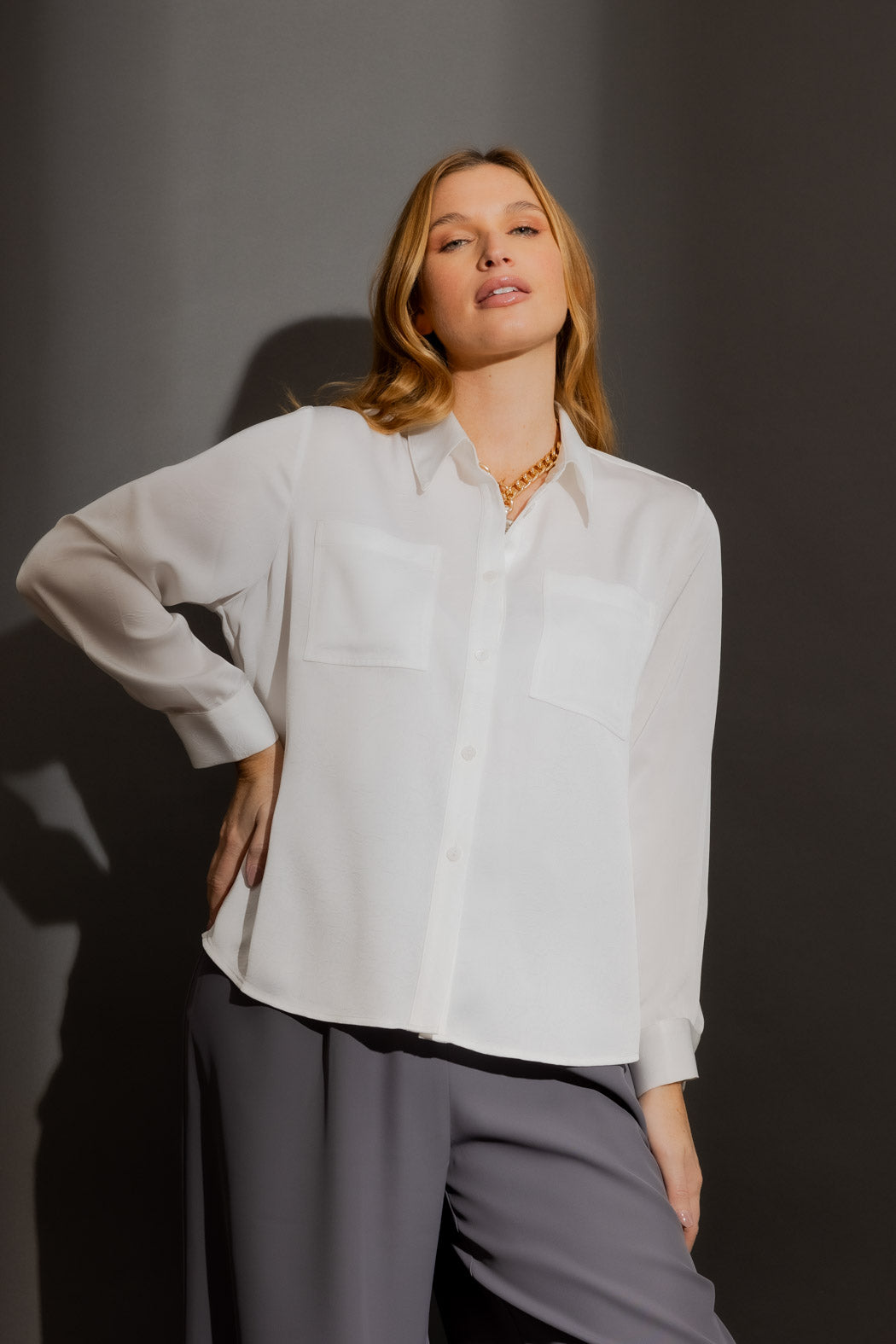 White Cargo Asana Shirt