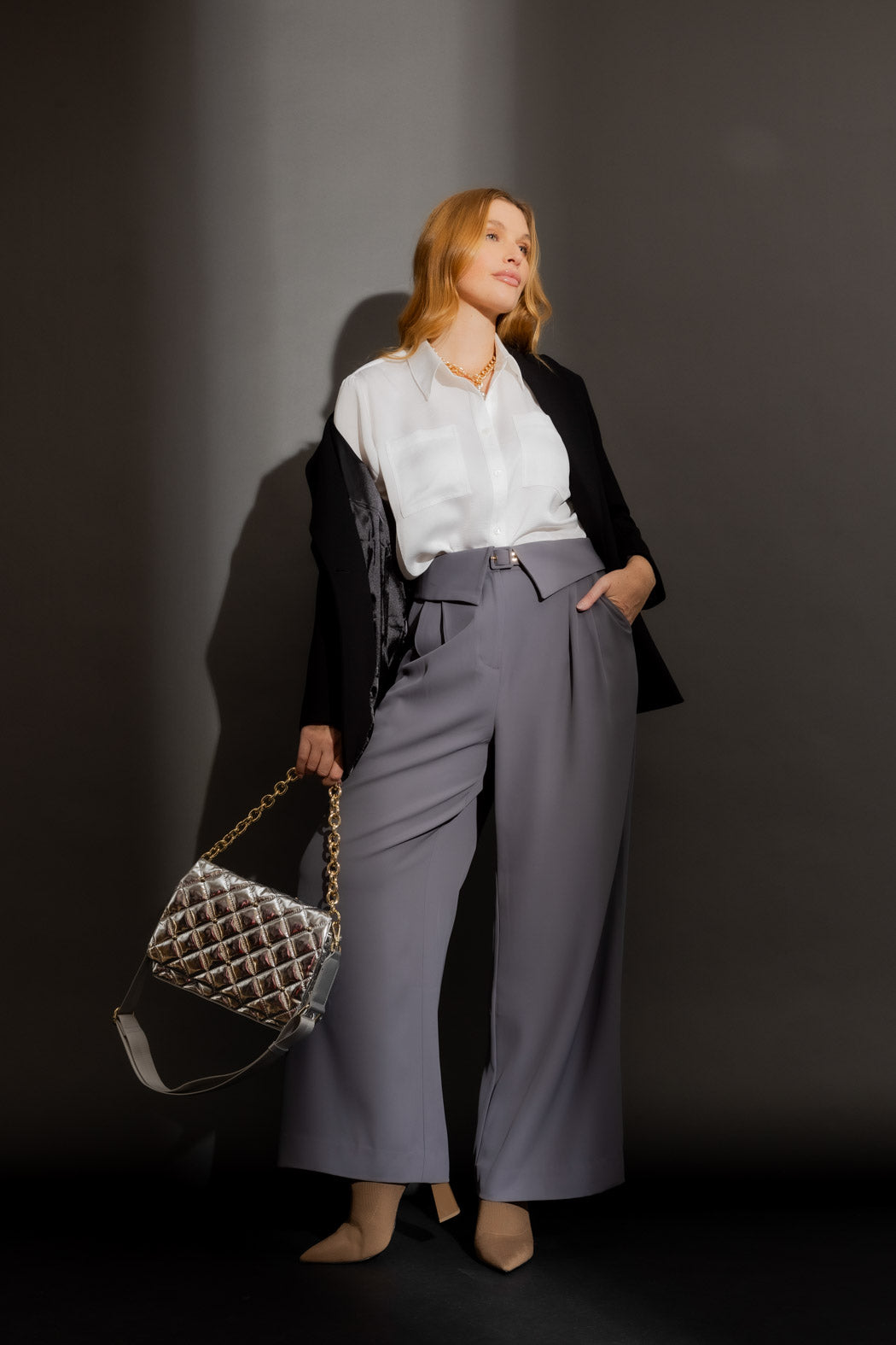 White Cargo Asana Shirt