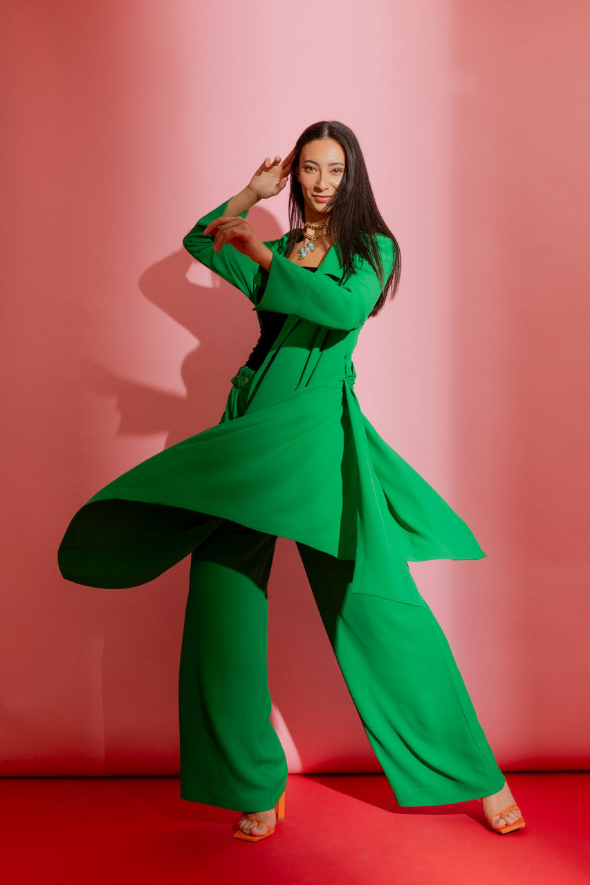 Green Euro Trench Coat