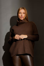 Cocoa Cowl Neck Jumper Cocoa S/M