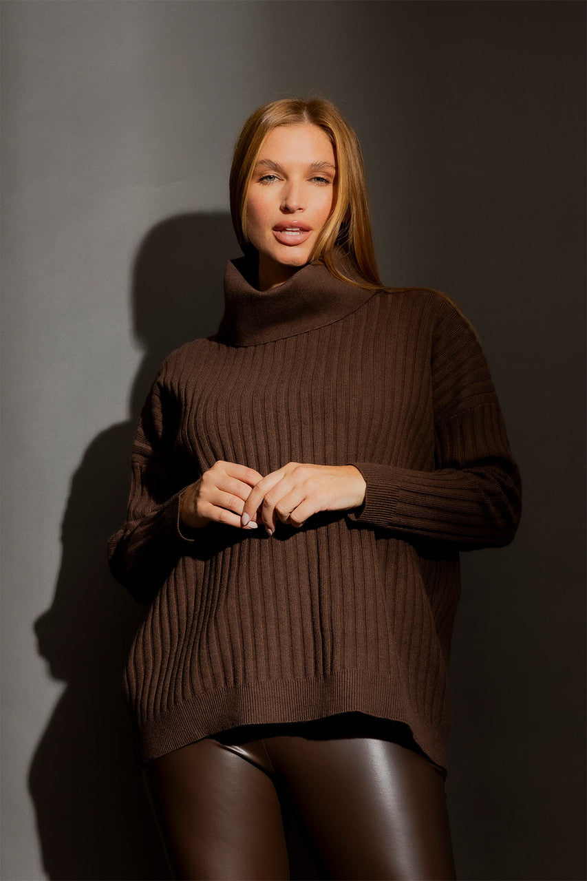 Cocoa Cowl Neck Jumper Cocoa S/M