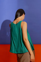 Green Silky Bell Cami