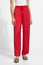 Red Glow Pintuck Drawstring Pant