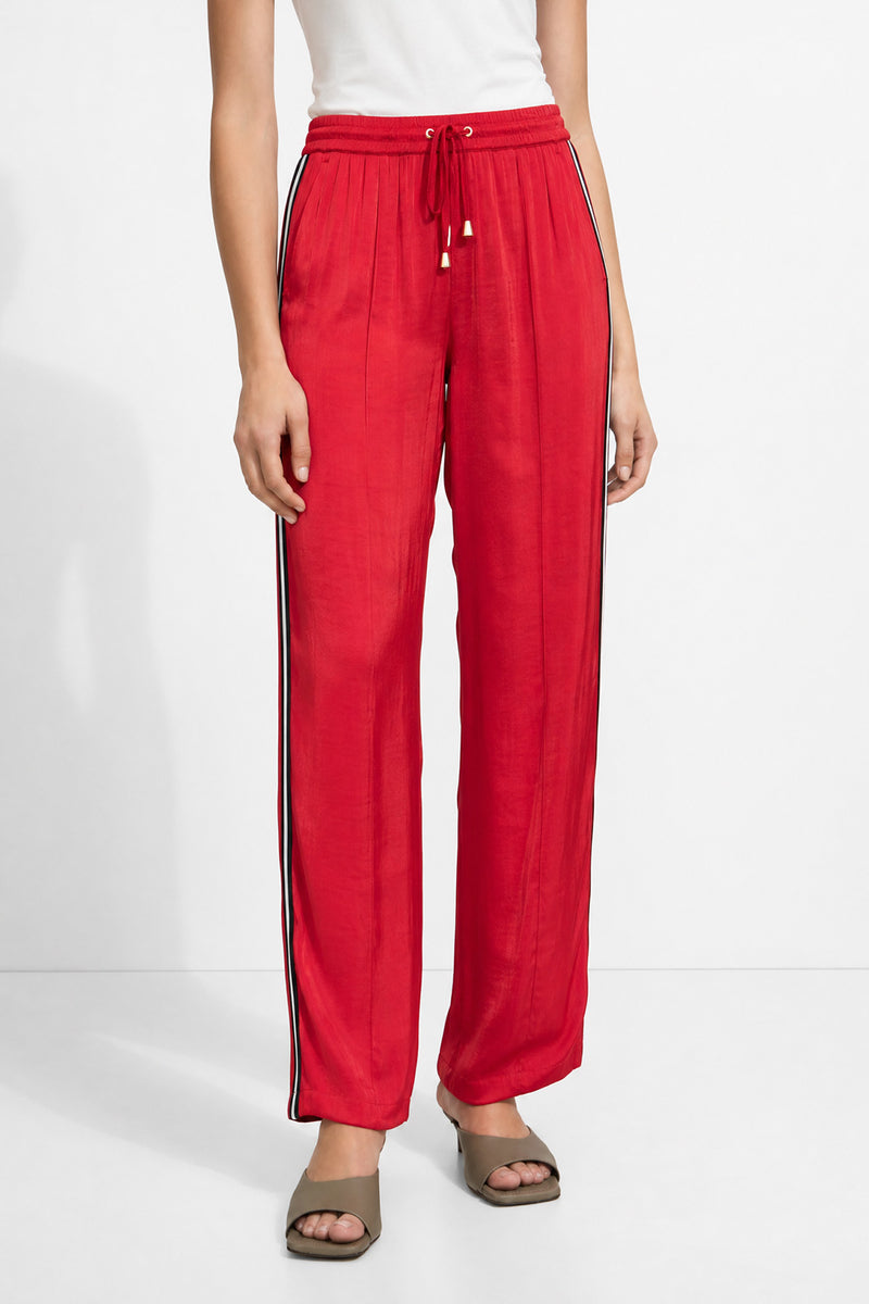 Red Glow Pintuck Drawstring Pant