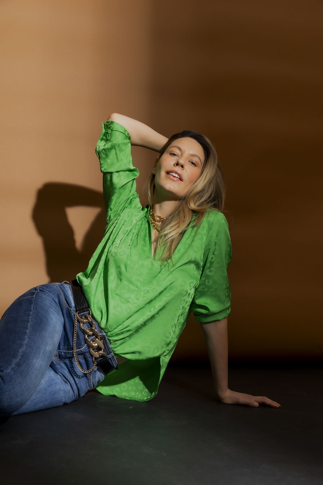 Green Animal Brit Blogger Shirt Green Animal