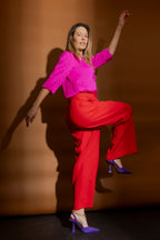 Pink Animal Brit Blogger Shirt Pink Animal