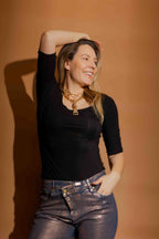 Black Tencel Essential Top