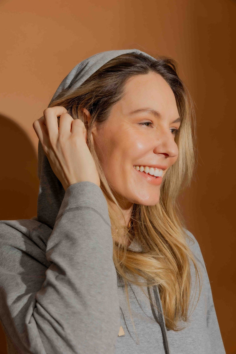 Grey Marle Washed Hoodie Grey Marle