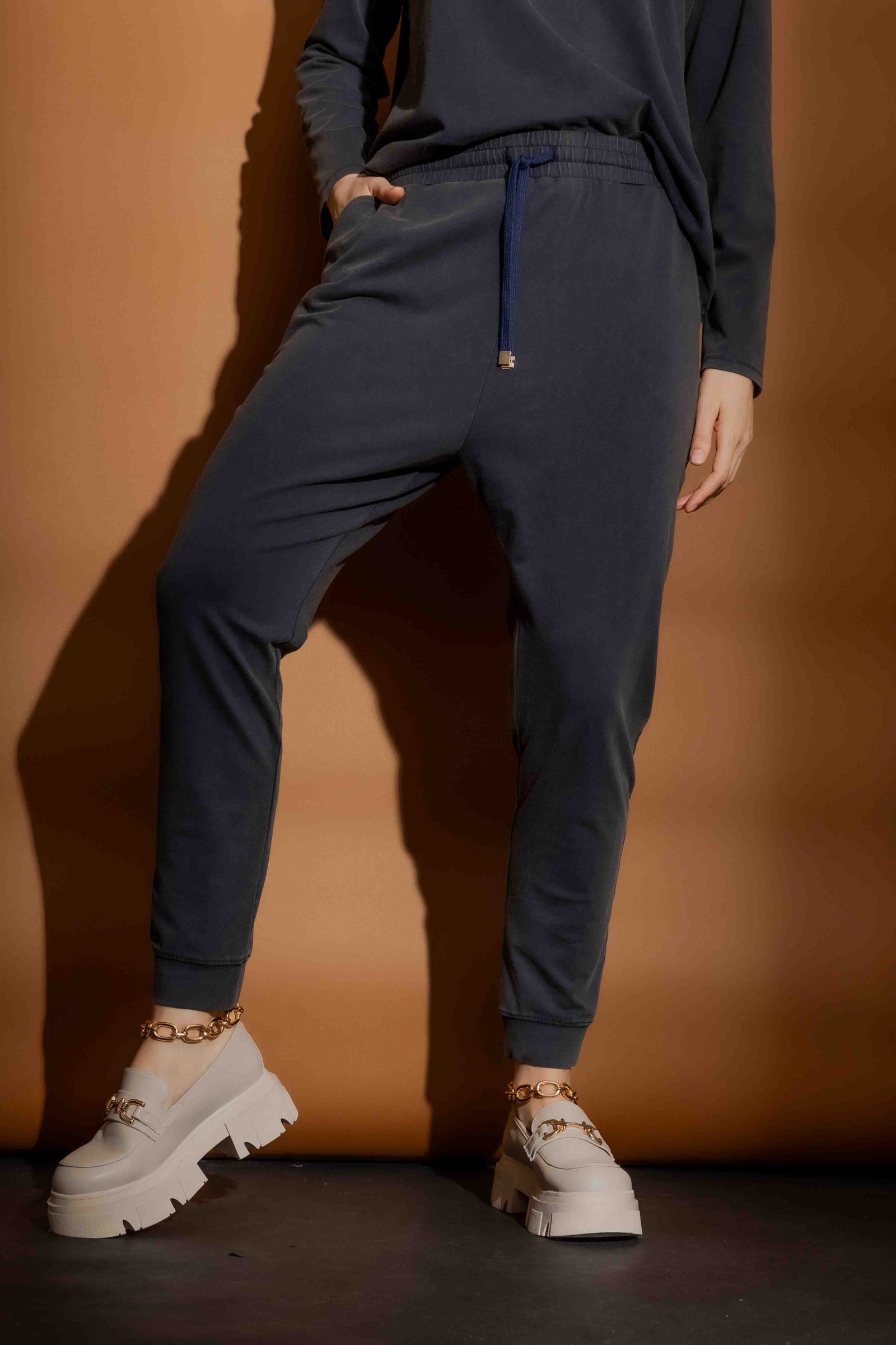Navy Washed Lounge Pant