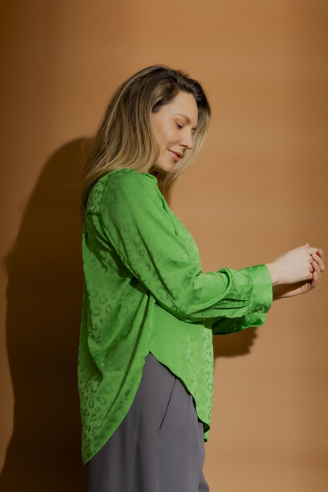 Green Animal Brit Blogger Shirt Green Animal