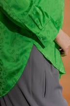 Green Animal Brit Blogger Shirt Green Animal