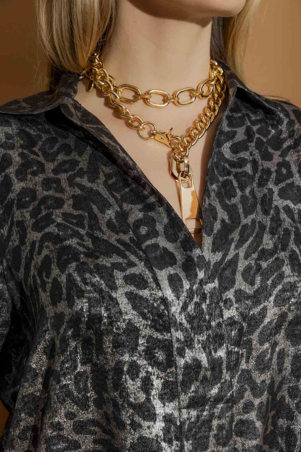 Silver Animal Brit Blogger Shirt Silver Animal