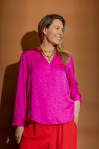 Pink Animal Brit Blogger Shirt Pink Animal